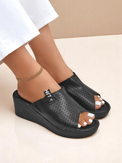 Royalfashion Sandales compensées pour femmes Luna Wedge