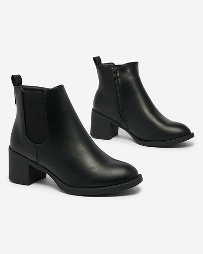 Royalfashion Bottes noires pour femme sur tige Nanhelyna
