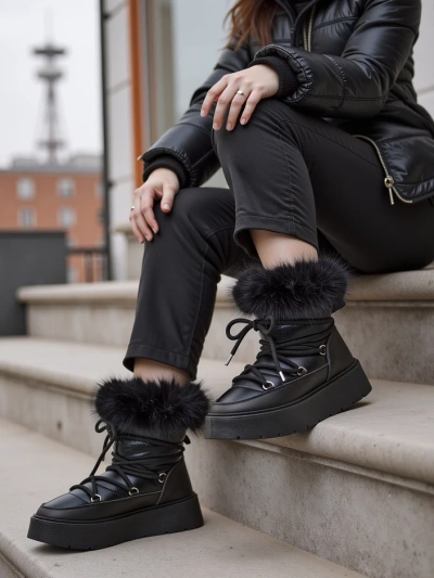 Royalfashion Bottes de neige pour femmes Melioz