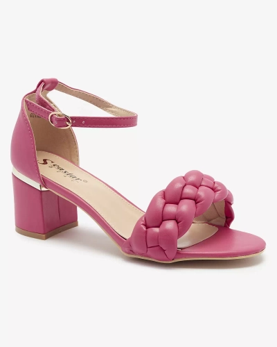 Fuchsia Sandales à talon pour femme Marines - Footwear
