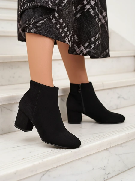 Royalfashion Bottes basses à talon aiguille pour femmes Referra