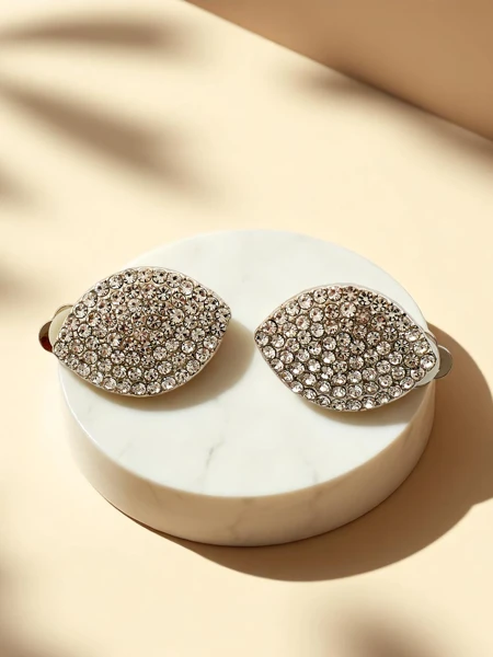 Royalfashion Boucles d'oreilles à clip pour femme avec zircon cubique