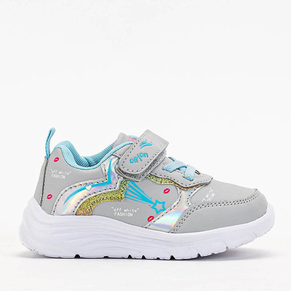 OUTLET Chaussures de sport fille gris clair avec imprimé Jako- Footwear