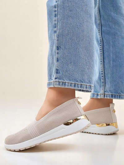 Royalfashion Chaussures à enfiler en tissu pour femmes Perfeti