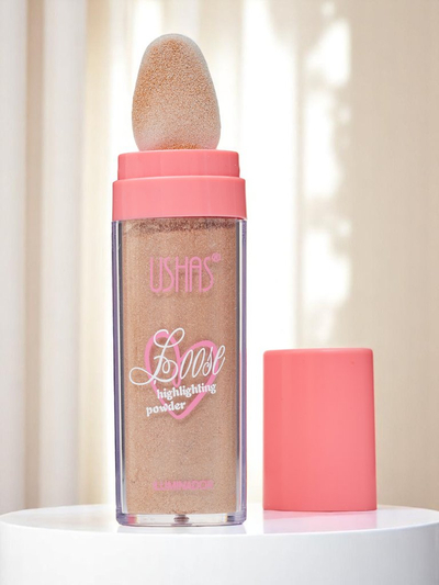 USHAS Enlumineur libre pour le visage avec éponge Sunset Kiss