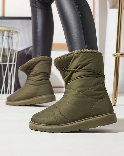 Vert foncé chaussures pour femmes a'la bottes de neige Amirfu- Footwear
