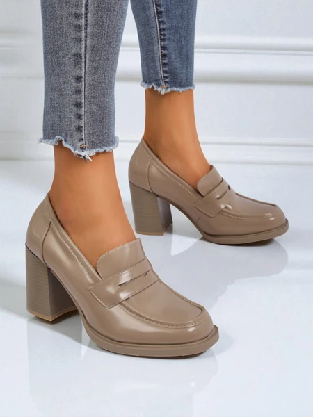 Royalfashion Mocassins pour femmes à talons Minerva