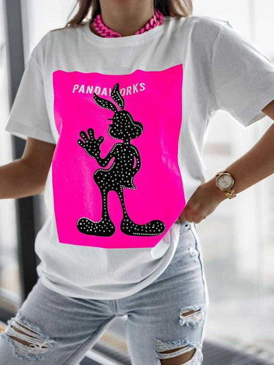 Royalfashion T-shirt imprimé pour femme