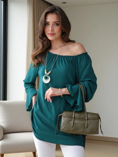 Blouse pour femmes Royalfashion a'la espagnole avec volants