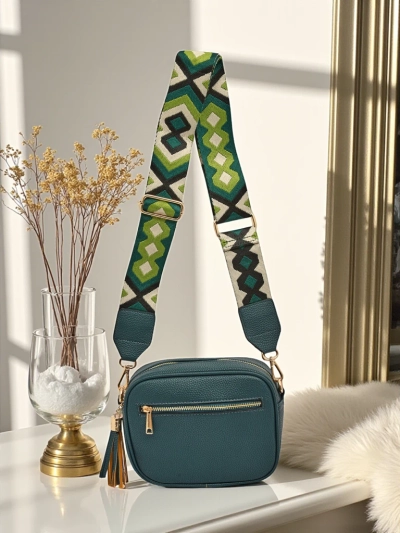 Royalfashion Petit sac à main pour femme en cuir écologique avec bandoulière colorée Kovi Lace