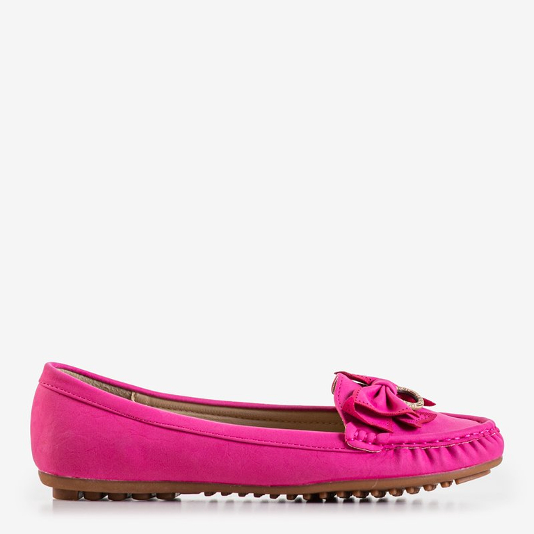 Mocassins femme fuchsia à nœud Emari - Chaussures
