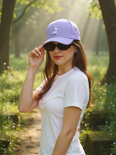 Casquette Royalfashion avec écusson Bunny Chic