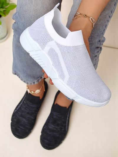 Royalfashion Chaussures de sport en tissu pour femme à enfiler Vena