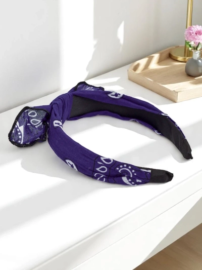 Royalfashion Serre-tête à motifs avec nœud Mila