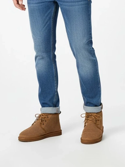 Bottines pour Hommes Luna Marron en Cuir Décontractées pour l'Hiver