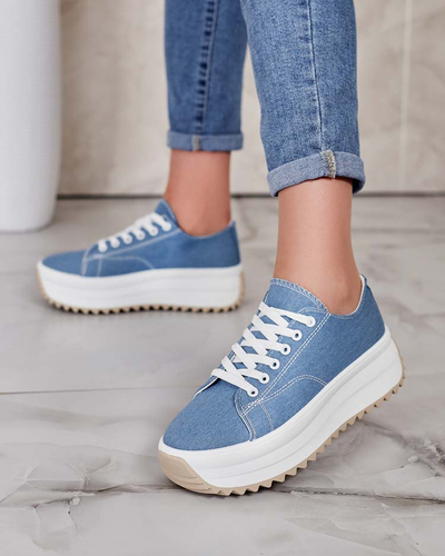 Royalfashion Sports Baskets à semelles compensées pour femmes