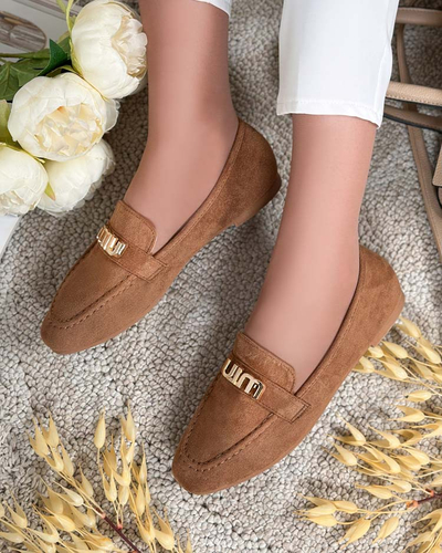 Royalfashion Mocassins pour femme avec embellissement Heimero