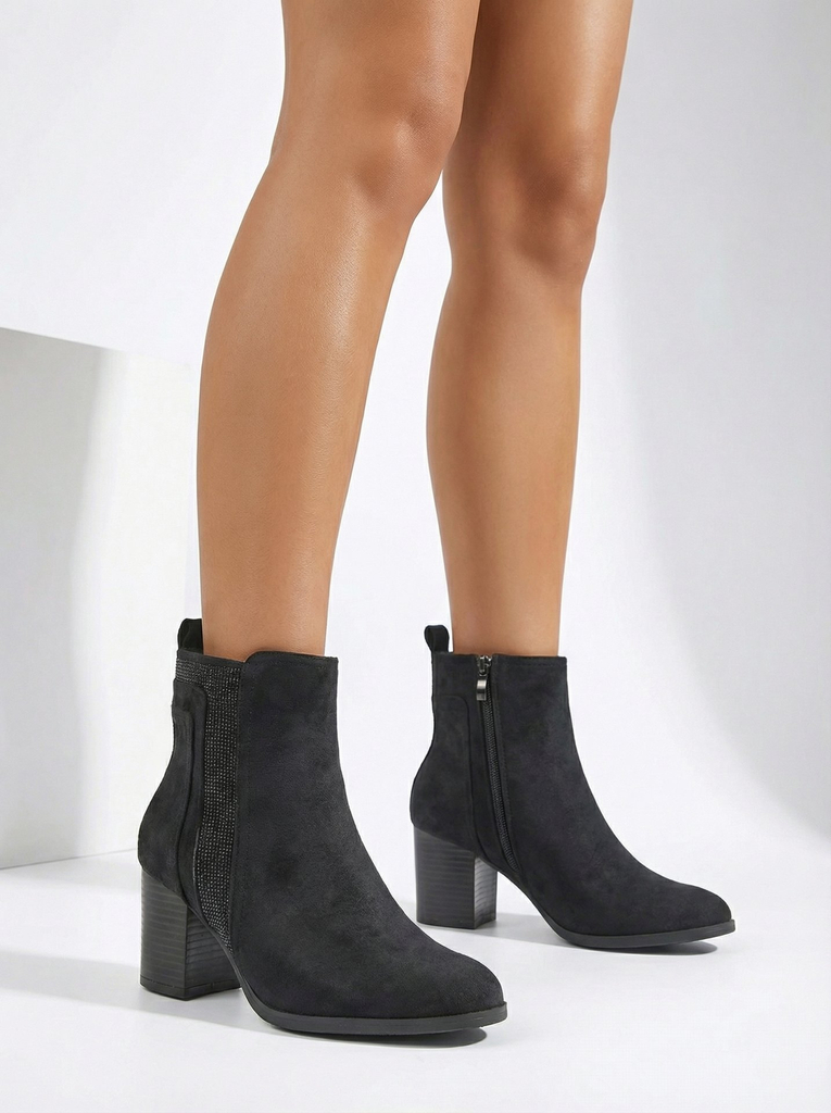 Bottines de cheville pour femmes à talon Royalfashion Venotto