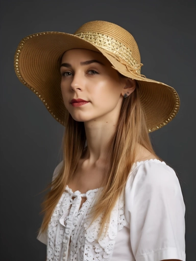 Chapeau de paille femme Royalfashion Serelina