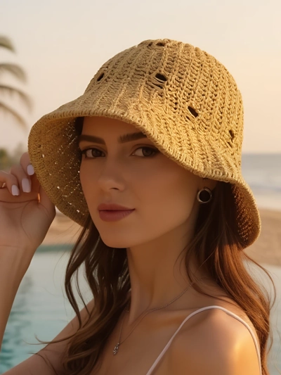 Royalfashion Chapeau d'été pour femme Sunny Bucket