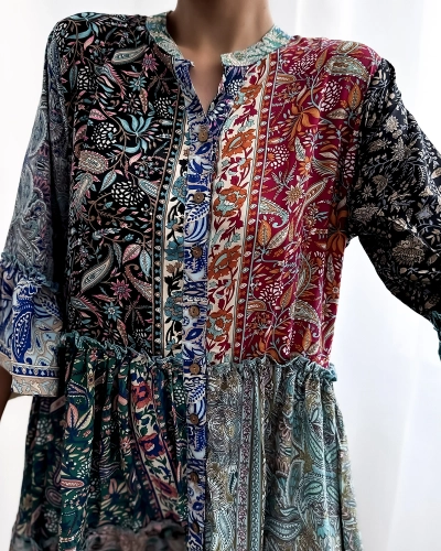 Royalfashion Robe courte pour femme à motifs