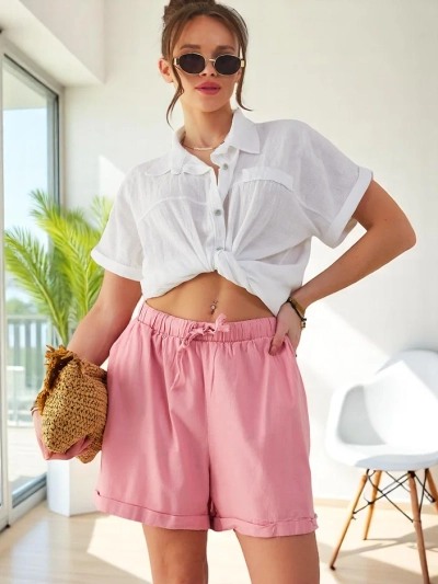 Royalfashion Shorts en coton pour femmes