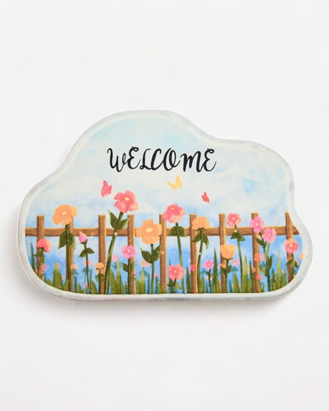 Royalfashion Tapis de paillasson coloré avec fleurs 40x60