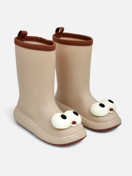 Royalfashion Bottes en caoutchouc pour enfants Yeux rigolos