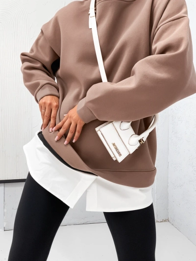 Sweatshirt en coton pour femmes Royalfashion avec partie inférieure amovible