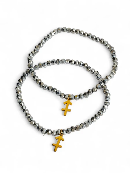 Royalfashion Deux Bracelets pour femmes avec pendentif ancre