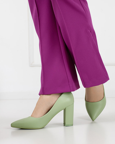 OUTLET Escarpins femme vert clair sur le Sweet post - Footwear