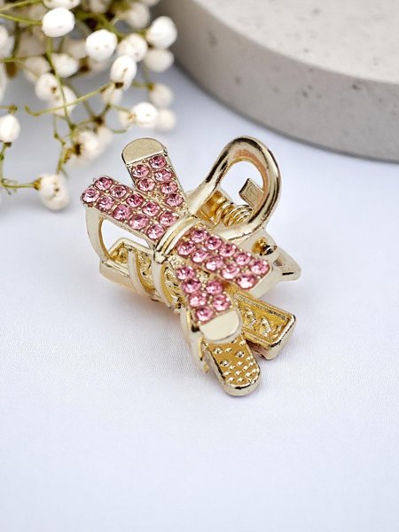 Royalfashion Barrette avec strass Barrette dorée