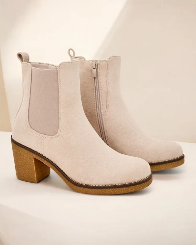 Royalfashion Bottes pour femme en éco-daim sur le poteau Bregianka