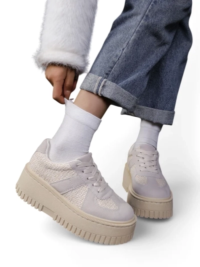 Royalfashion Sneakers à plateforme pour femmes Venusoe