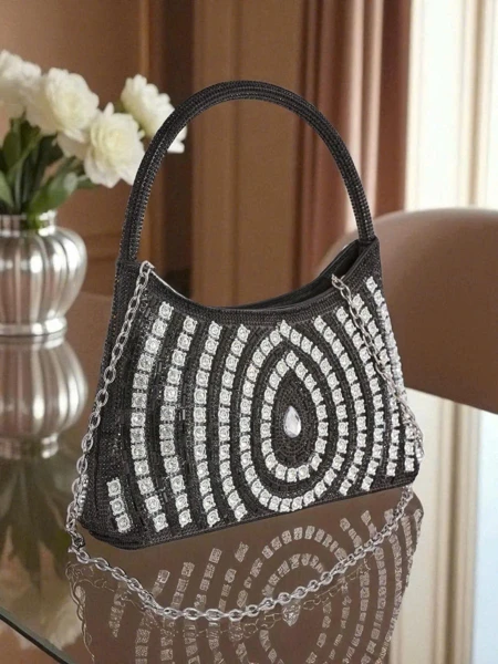 Royalfashion Pochette pour femme avec zircons Sova Glint