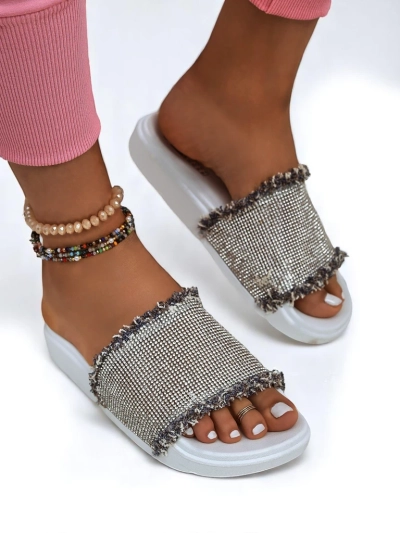 Royalfashion Sandales plates pour femmes SparkleWalk