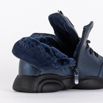 Bottines sport fille bleu foncé Vibbi - Chaussures