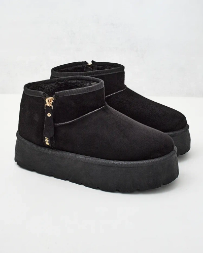 Royalfashion Bottes de neige à plateforme pour femmes a'la Delgadi