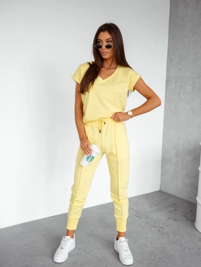 Ensemble décontracté en coton pour femmes Royalfashion avec des manches courtes
