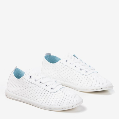 Sneakers ajourées blanches avec empiècement holographique Jasenia - Chaussures 1