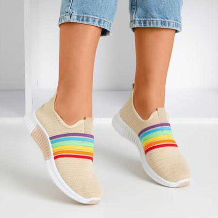 Chaussures de sport beiges pour femmes - sur Sweet Rainbow - Footwear