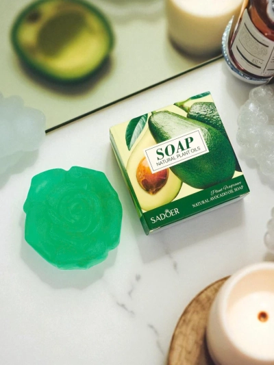 Royalfashion Savon glycériné en forme de fleur Avocat
