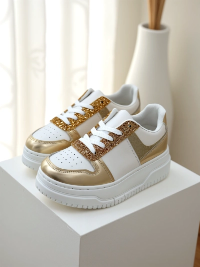 Baskets Royalfashion pour femmes avec paillettes Qisofi