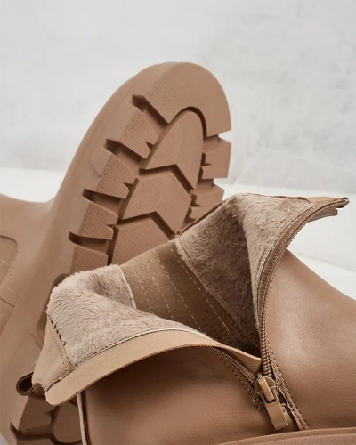 Royalfashion Bottes pour femmes à semelle plus épaisse Gegri
