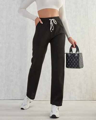 Royalfashion Pantalon large côtelé pour femme PLUS SIZE