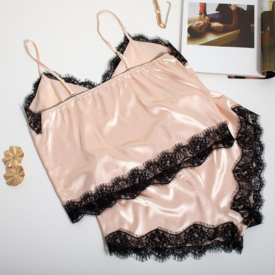 Pyjama 2 pièces beige - Vêtements