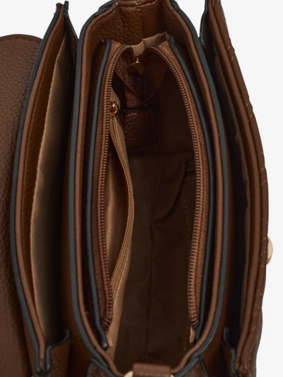 Sac à Main pour Femmes Luna Marron Foncé en Cuir Écologique Élégant