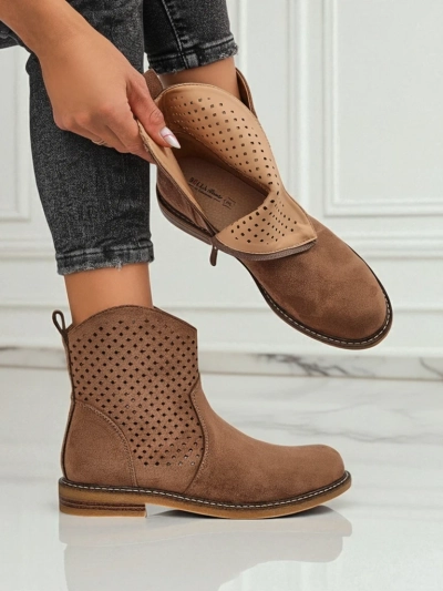 Royalfashion Bottines ajourées pour femmes Toffas