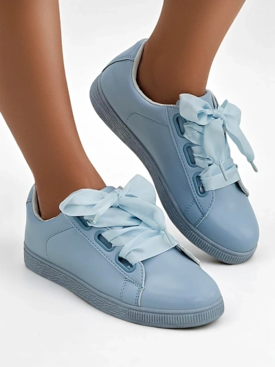 Royalfashion Baskets en éco-cuir pour femmes avec lacets décoratifs Etti