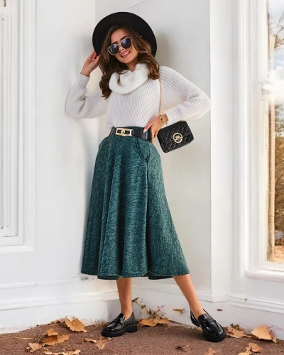 Jupe mi-longue pour femmes de Royalfashion